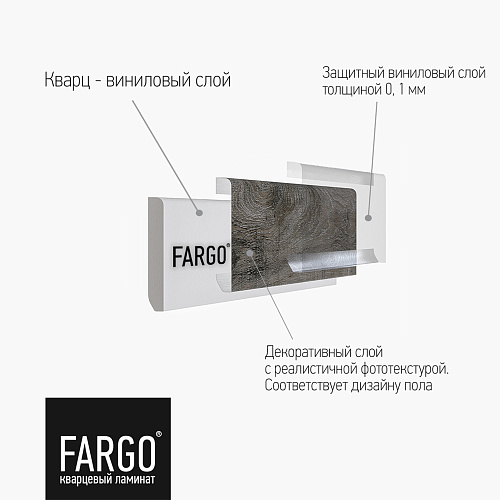 Кварцевый плинтус Fargo 33-81996-9 Дуб Робуста градиент Кварцевый плинтус Fargo 33-81996-9 Дуб Робуста градиент